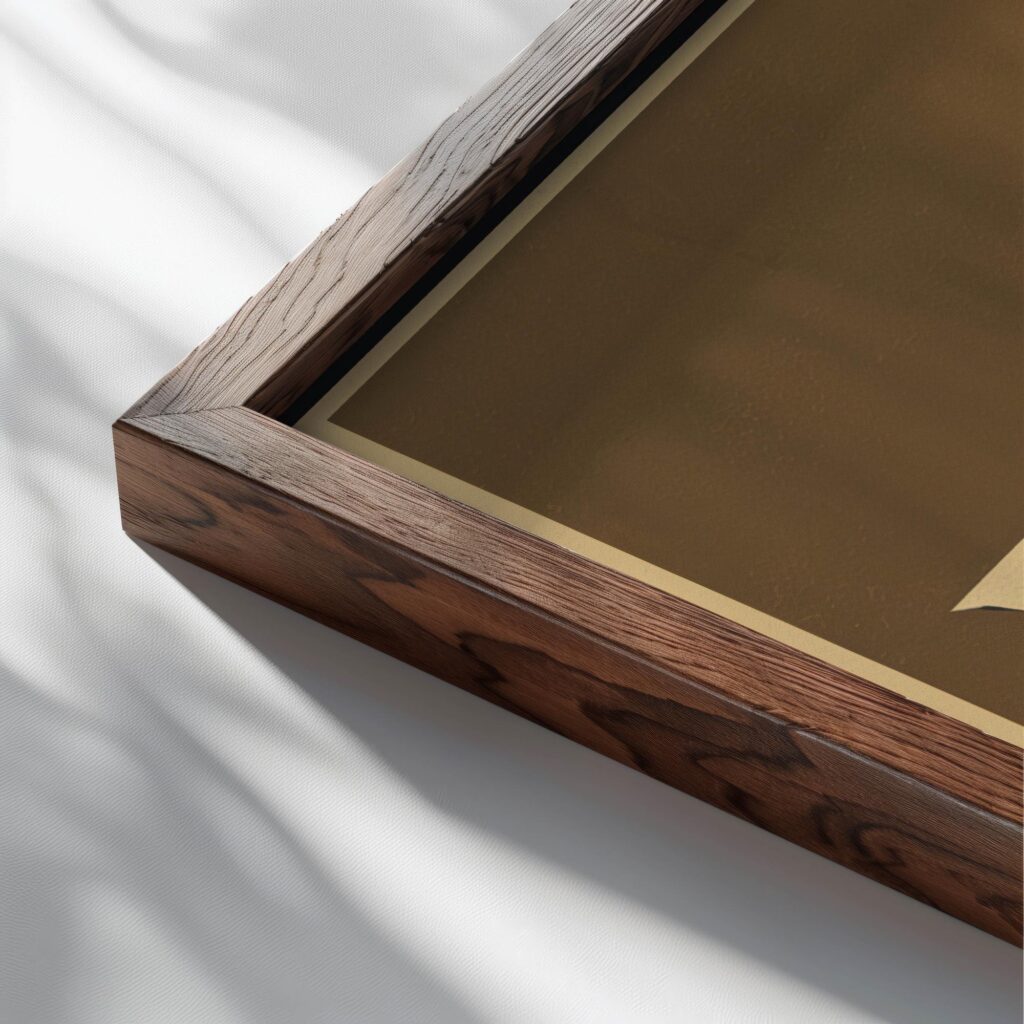 typo 0049 close up dark wood mockup