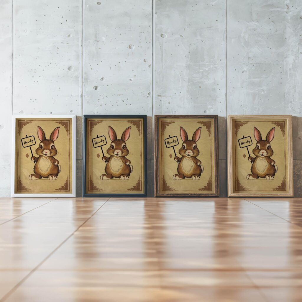 typo 0053 framed posters mockup