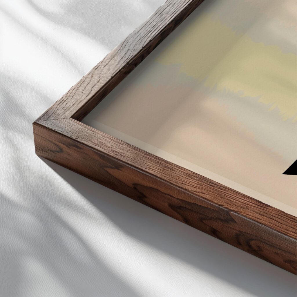 typo 0054 close up dark wood mockup