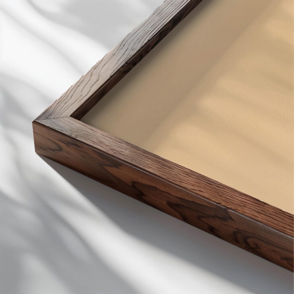 typo 0059 close up dark wood mockup