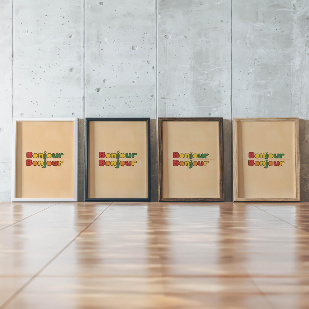 typo 0059 framed posters mockup