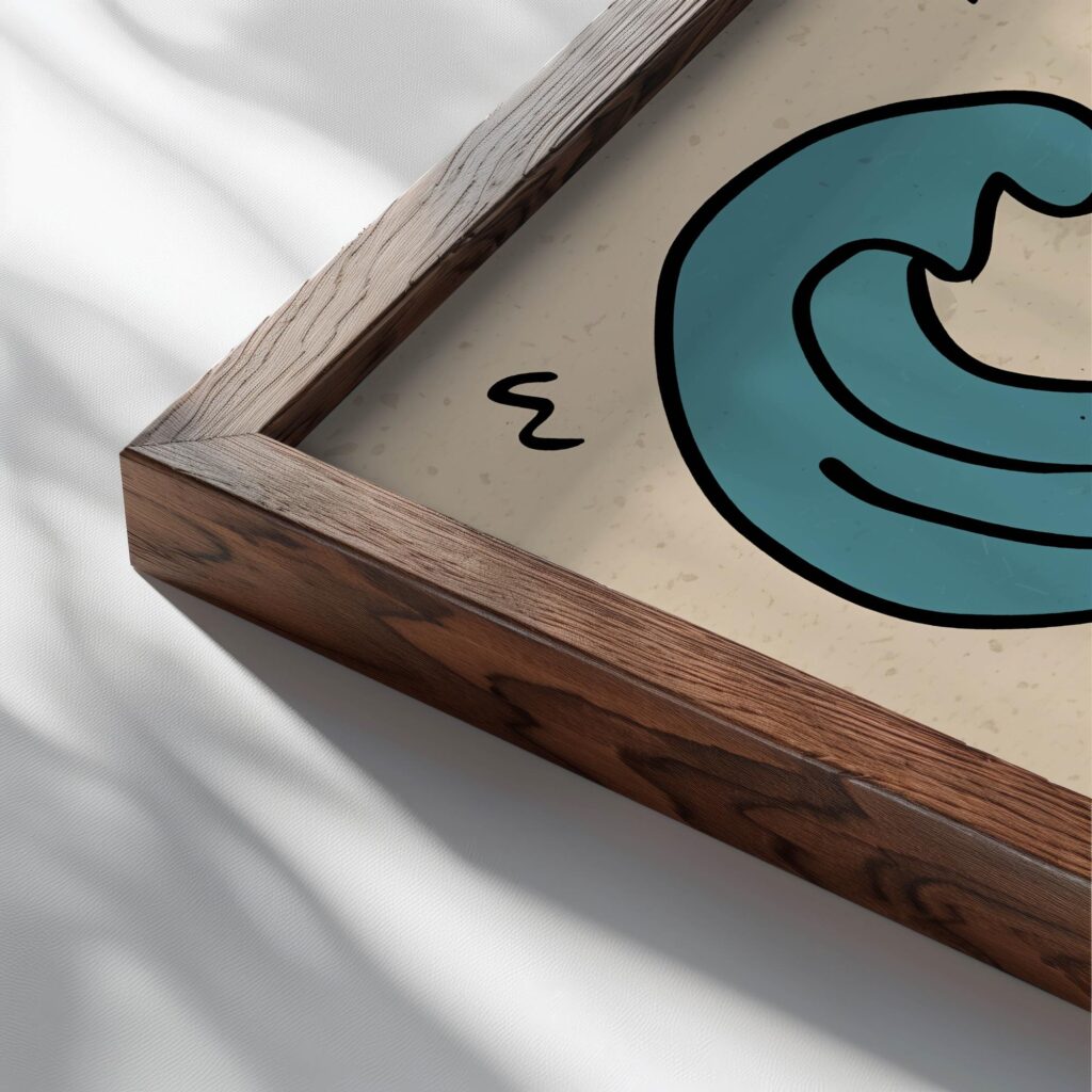 typo 0061 close up dark wood mockup