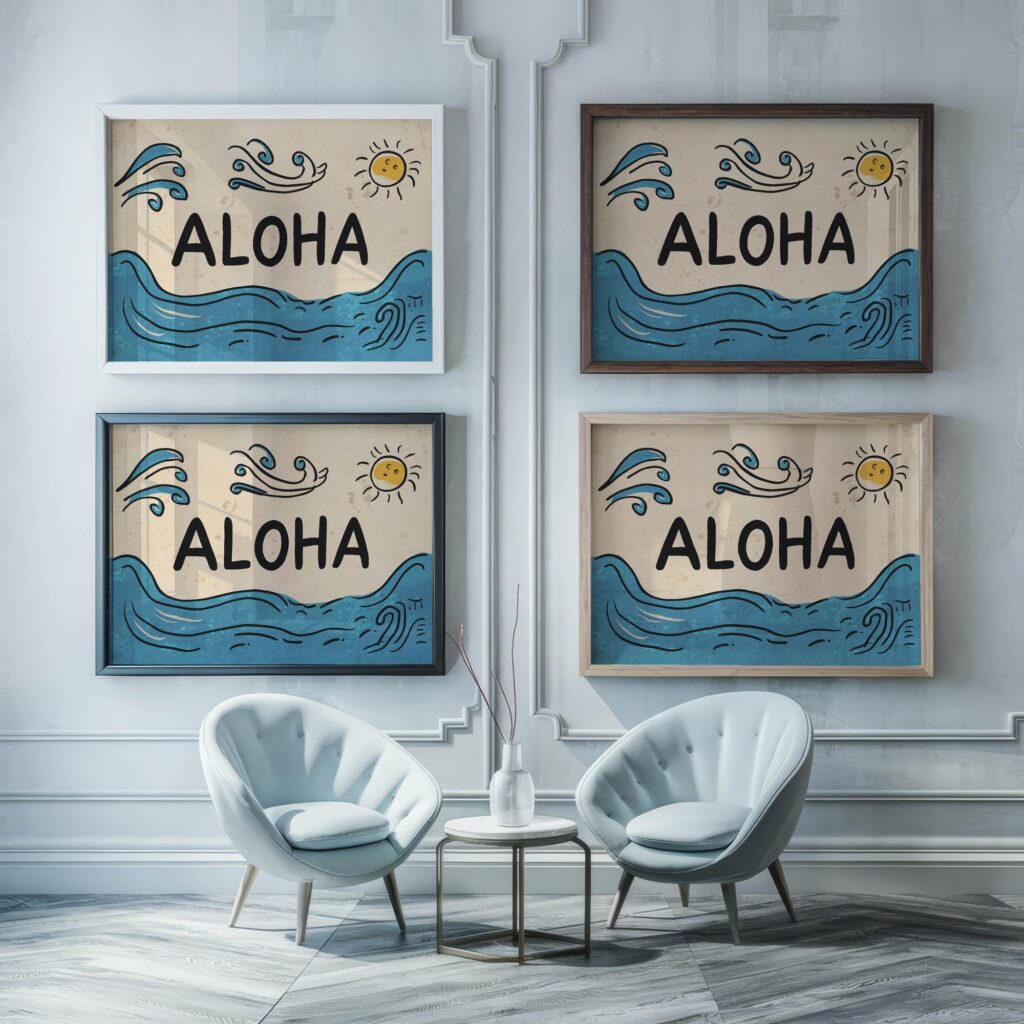 typo 0062 framed posters mockup