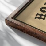 typo 0063 close up dark wood mockup