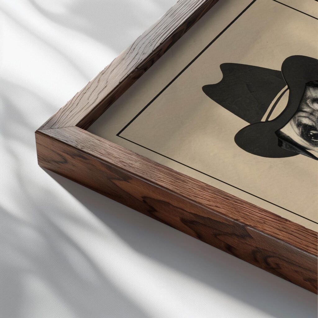 typo 0068 close up dark wood mockup