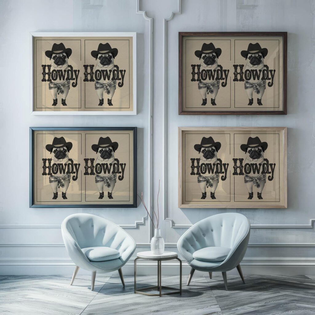 typo 0068 framed posters mockup