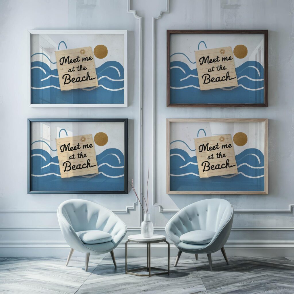 typo 0069 framed posters mockup