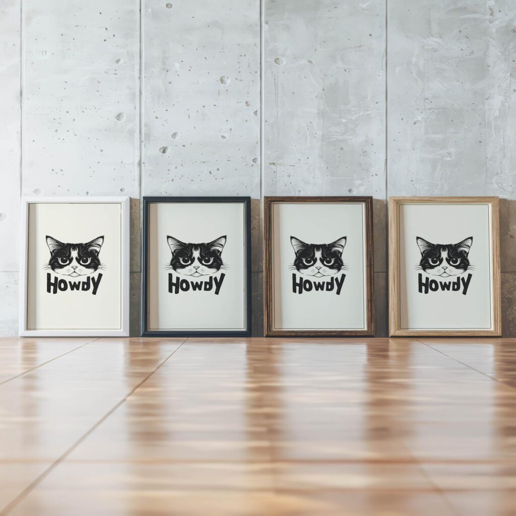 typo 0073 framed posters mockup