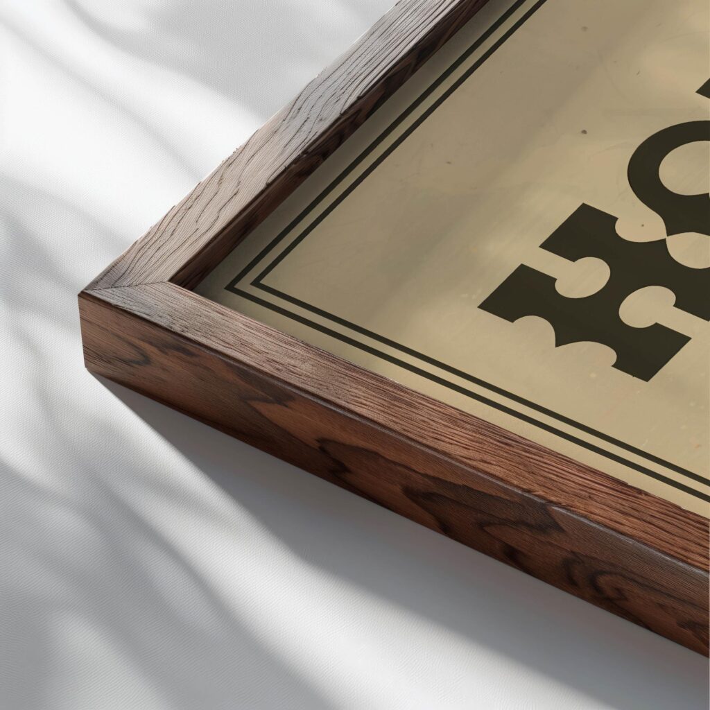 typo 0074 close up dark wood mockup