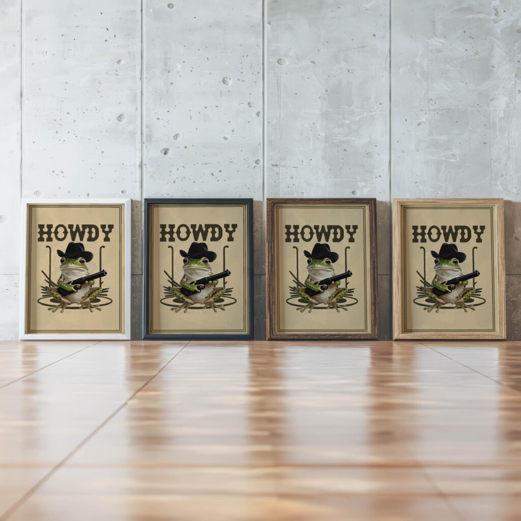typo 0074 framed posters mockup