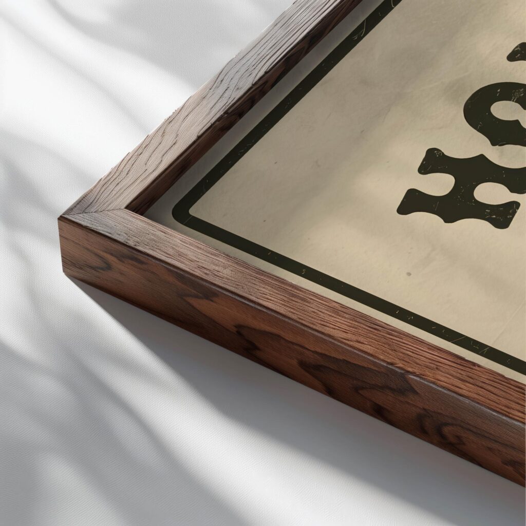 typo 0075 close up dark wood mockup