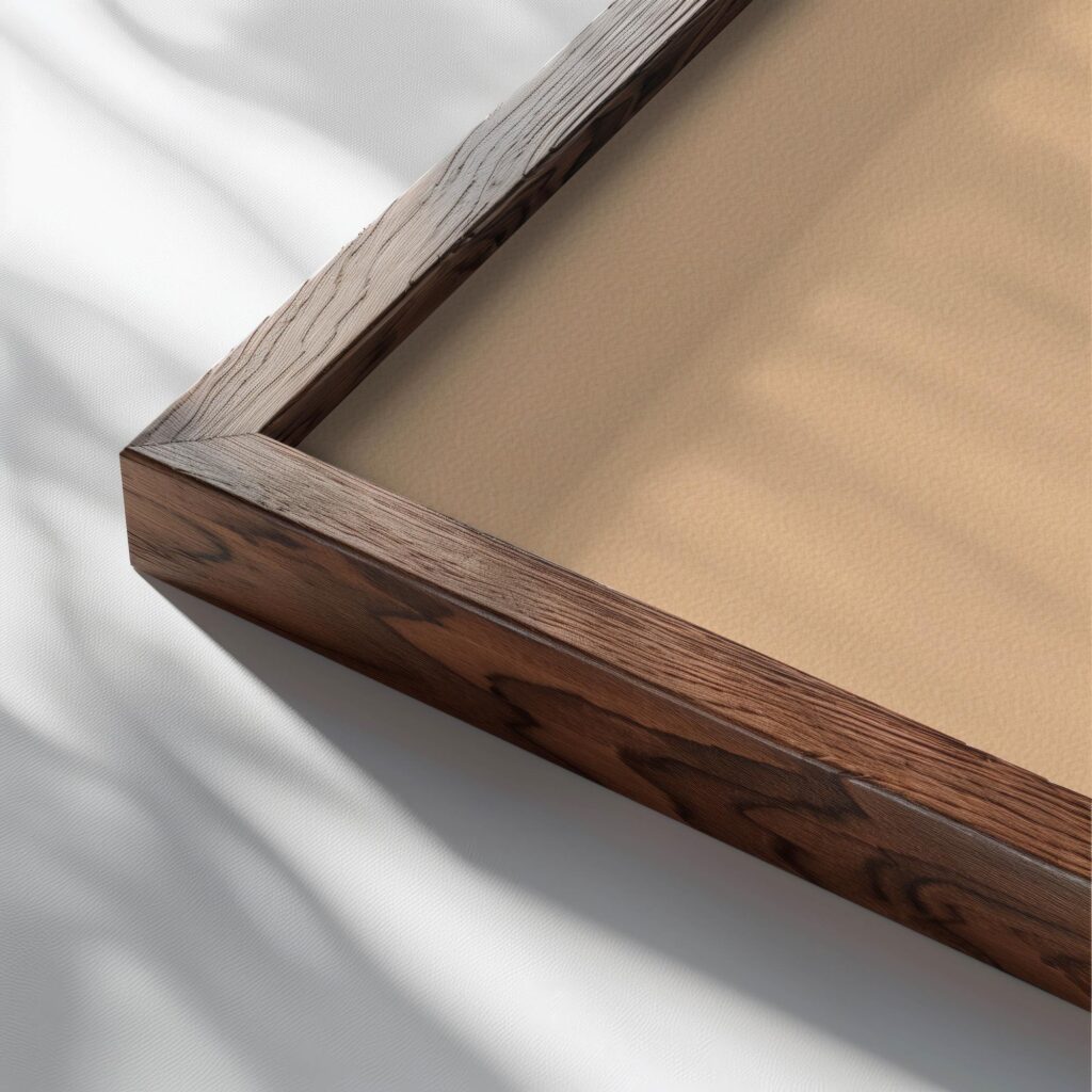 typo 0077 close up dark wood mockup