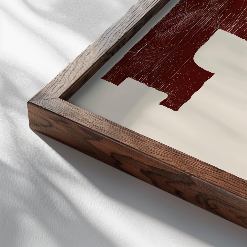 typo 0078 close up dark wood mockup