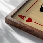 typo 0080 close up dark wood mockup