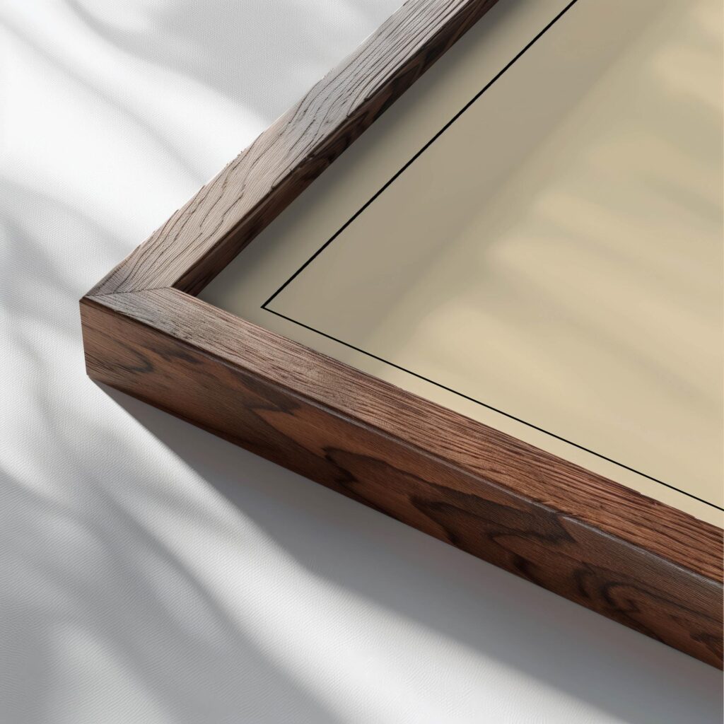 typo 0081 close up dark wood mockup