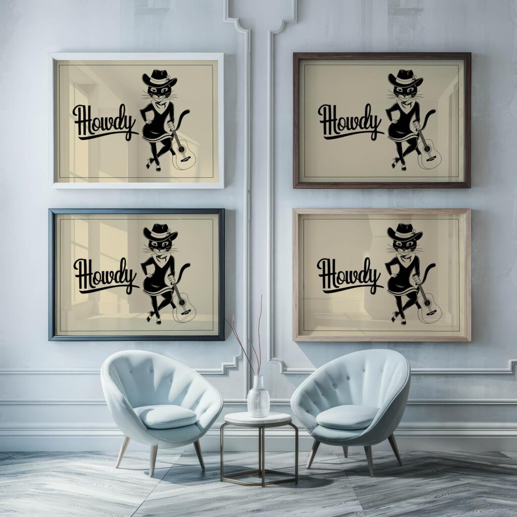 typo 0081 framed posters mockup