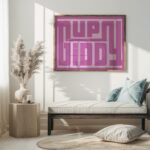 typographic 0013 giddyup pink 3x4 5 mockup