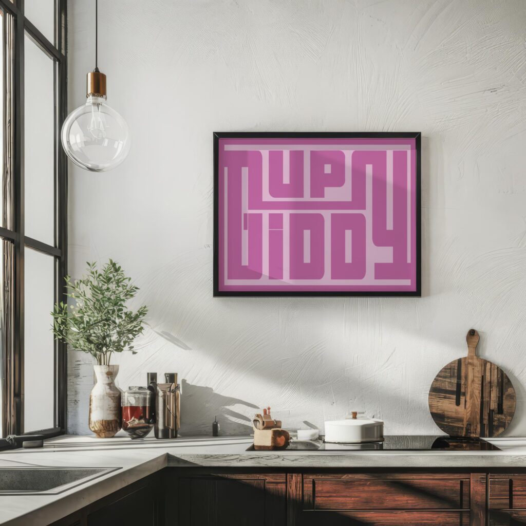 typographic 0013 giddyup pink 3x4 6 mockup