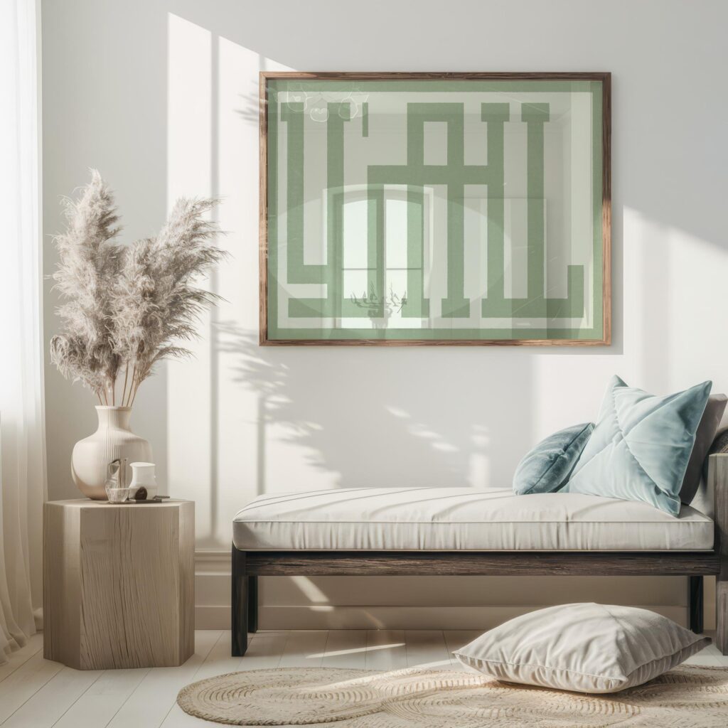 typographic 0037 yall green textured 3x4 5 mockup