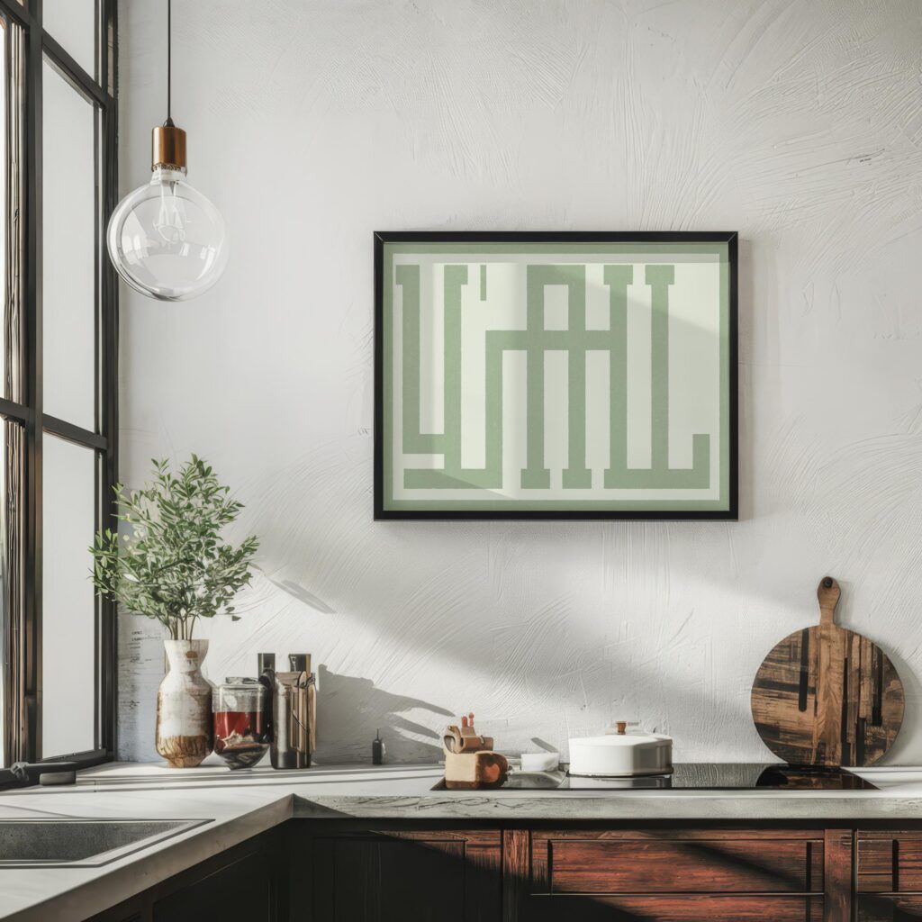 typographic 0037 yall green textured 3x4 6 mockup