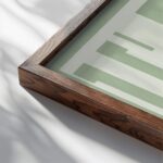 typographic 0037 yall green textured 3x4 close up dark wood mockup