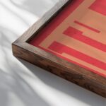 typographic 0039 yall oange textured 3x4 close up dark wood mockup