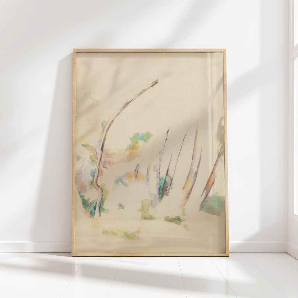 underbrush circa 1882 84 paul cezanne high quality print