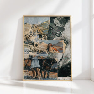 untitled collaged postcard the circling 1922 kurt schwitters high quality print