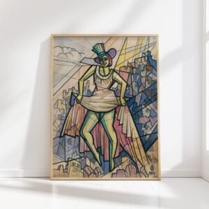 untitled female figure 1947 karl wiener high quality print