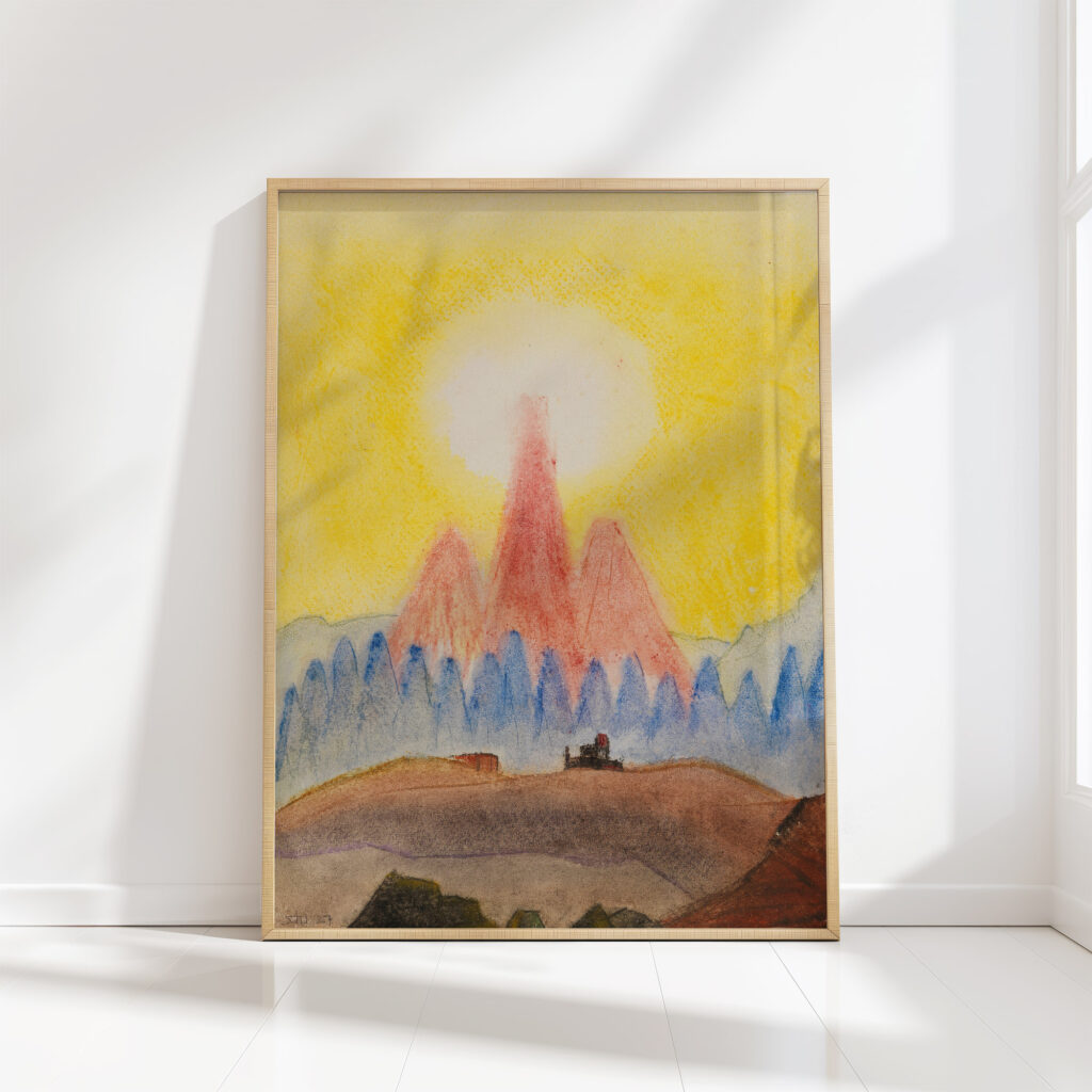 untitled mountain motif 1927 fritz stuckenberg high quality print