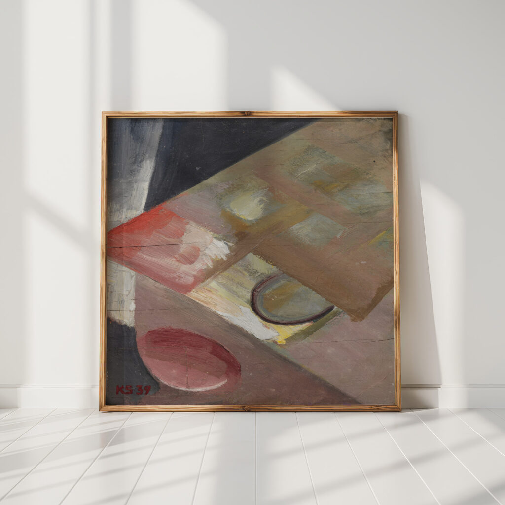 untitled picture with inclined plane 1939 kurt schwitters high quality print