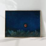 untitled red moon over ruined landscape 1942 karl wiener high quality print untitled red moon over ruined landscape 1942 karl wiener high quality print