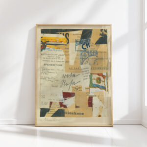untitled red rose 1933 34 kurt schwitters high quality print