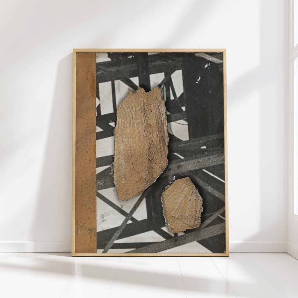 untitled with steel beam construction 1943 kurt schwitters high quality print