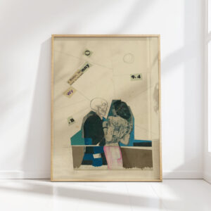 untitled young woman and death around 1941 karl wiener high quality print