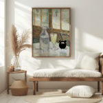 vangogh Cafe table with absinth 1887 Still Life 3x4 5 mockup