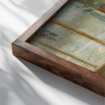 vangogh Cafe table with absinth 1887 Still Life 3x4 close up dark wood mockup