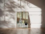 vangogh Cafe table with absinth 1887 Still Life 3x4 video mockup