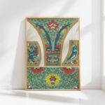 vibrant abstract floral art print for home decor