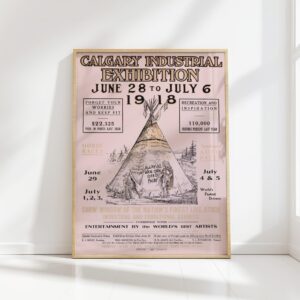 vibrant calgary industrial exhibition art print