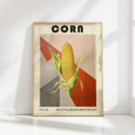 vibrant corn illustration artistic print
