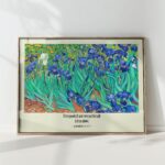 vibrant floral inspirational quote art print