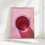vibrant grape juice liquid art print for modern home decor