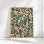 vibrant grapes and vines artwork print for wall decor