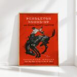vibrant pendleton round up cowboy rodeo print