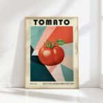 vibrant tomato art print graphic kitchen decor