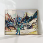 view of davos landscape near davos in winter 1925 ernst ludwig kirchner high quality print