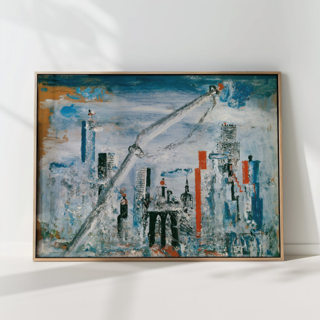 view of manhattan east river 1935 1938 wilhelm thony high quality print