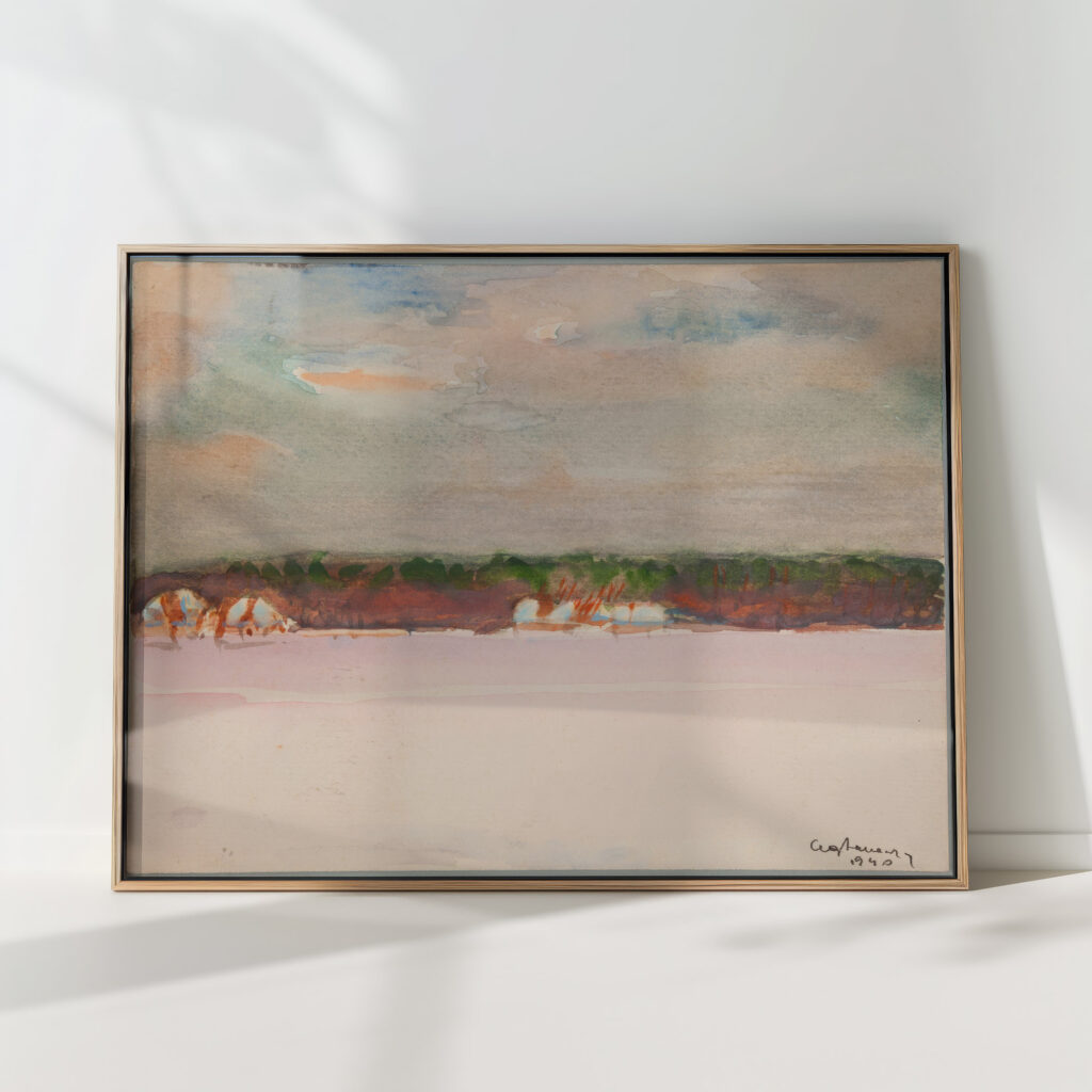 village landscape 2 1940 kazimierz wojtanowicz high quality print
