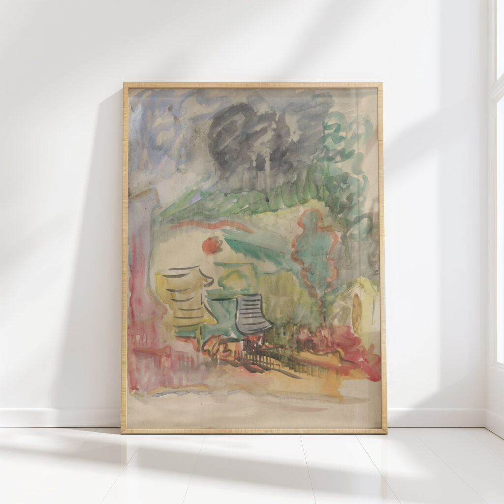 village motif 1935 1944 arnold peter weisz kubincan high quality print